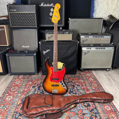 Fender Japan 62 Reissue Jazz Bass JB62 3 Tone Sunburst Fujigen Japan -1993-94 image 5