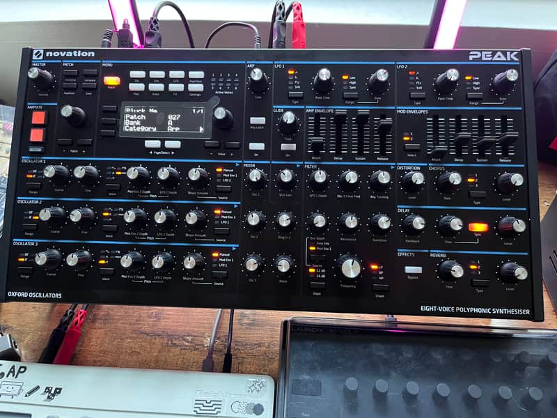 Novation Peak 8-Voice Desktop Synthesizer With Stand and DeckSaver Plastic Cover image 1