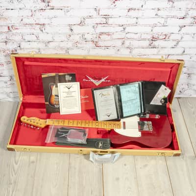 Fender - Custom Shop 1958 Top Loader Telecaster Journeyman Relic - Electric Guitar - Firemist Red - with  Hardshell Case - x8877 (9235700216-8877) image 12