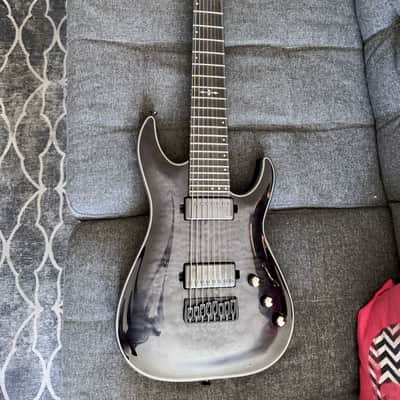 Schecter Hellraiser Hybrid C-8 2014 - Present - Trans Black Burst image 1