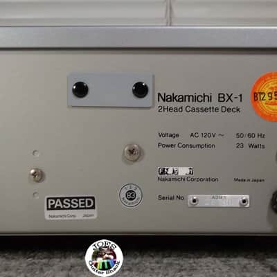 1983 Nakamichi BX-1 Silverface Stereo Cassette Deck New Belts & Complete Serviced 08-28-2025 Excellent Condition #730 image 8