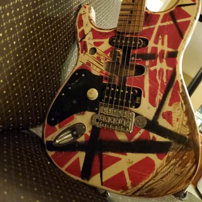 EVH (Partscaster) Frankenstrat 2000s Striped RED/WHITE 3 DAYS LEFT! image 5