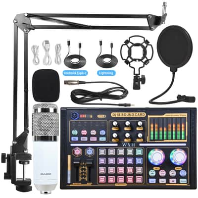 Usb Sound Card Microphone Mixer Multi-Channel Audio Amplifier Audio Filter Full Set Of Sound Card Equipment image 2