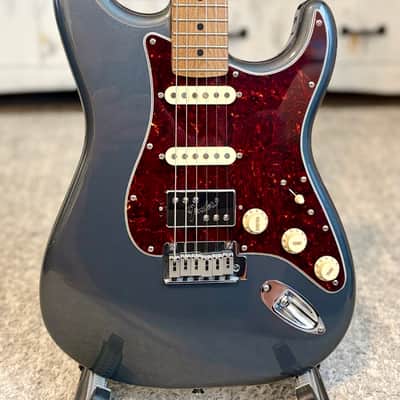 Anderton’s Exclusive Fender Player Plus Stratocaster HSS FSR with 12” Radius Roasted Maple Neck Shawbucker & Pure Vintage 65 US Pickups 2022 Charcoal Frost Metallic image 2