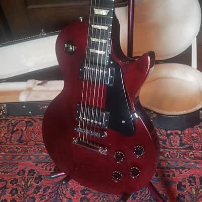 1994 Ebony Board Gibson Les Paul Studio Wine Red, Gibson Case 9.0 lbs Non-Chambered image 6
