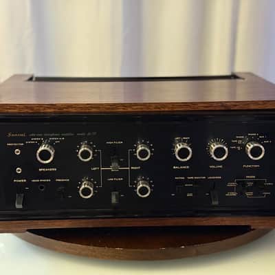 🎶✨ Sansui AU-777 Vintage Integrated Amplifier (100V JDM) w/ Original Wood Case – Serviced & Cleaned✨🎶 image 1