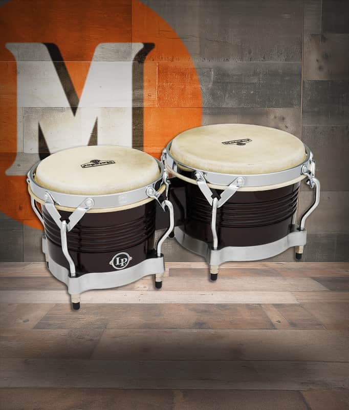 Immagine Latin Percussion LP Matador Traditional 7 1/4 - 8 5/8" Bongo Oak Dark Brown (M201) - 1