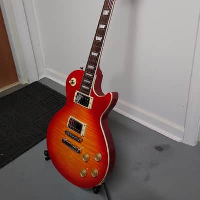 Latitude NW 1915 2022 Les Paul-Style Guitar in Cherry Burst with Porter Smooth/Classic Pickups, Gotoh Locking Tuning Machines, and Gator Hardshell Case image 8