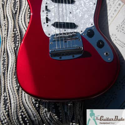 2010 Fender MG69-MH 1969 Mustang Reissue - Old Candy Red - MADE IN JAPAN - Pro Set Up w Perfect Frets/Action/Intonation! image 12