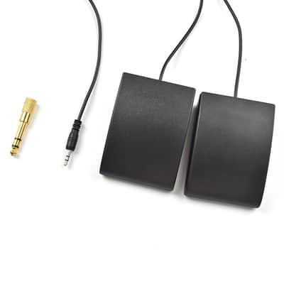 TRS double switch pedal connected to MPC-10 MPC-20 electric piano electronic drum synthesizer 3.5mm to 6.35mm image 1