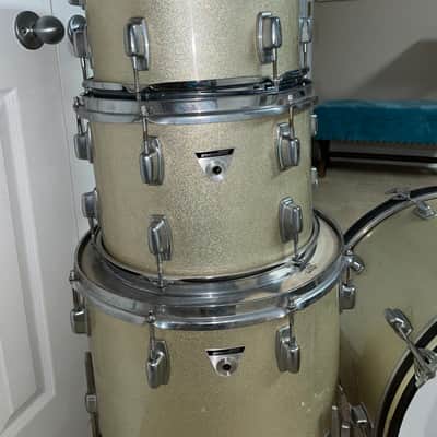Ludwig Standard 12/13/16/22 Drum Kit 1970’s - Silver Mist image 6