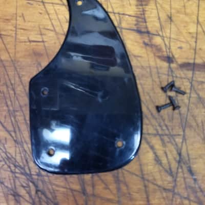 1960's Vintage RARE Smaller Japan Guitar Mandolin Ukulele Black Pickguard with Installation Screws Luthier Parts image 1