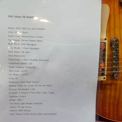 2003 Gibson Historic 59 & 2015 Suhr Standard Carve Top Collection Koa Limited image 14