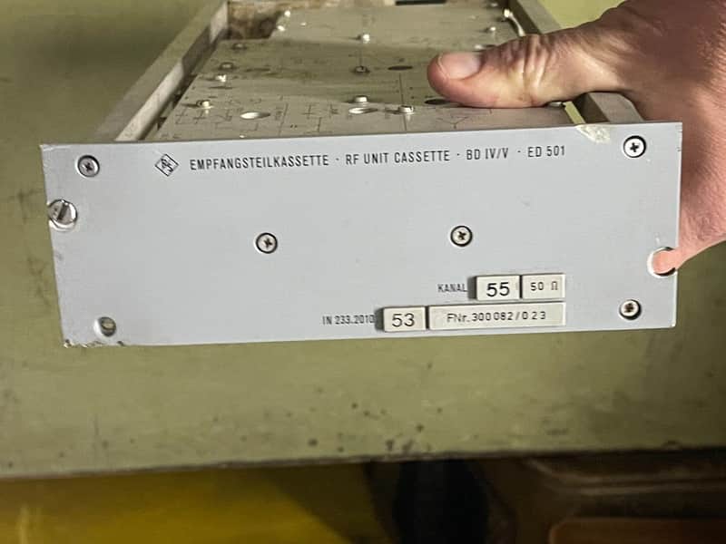 Rohde & Schwarz R&S RF Unit Receiver Cassette BD IV/V ED501 image 1