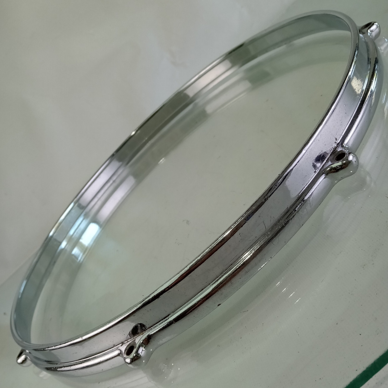 Premier 2x 14" 50s Die-Cast Snare Drum/Floor Tom Batter Rims/Hoops"Beer-Barrel — main photograph