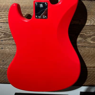Squier Custom Upgraded Jazz Bass - Race Red Upgraded image 3