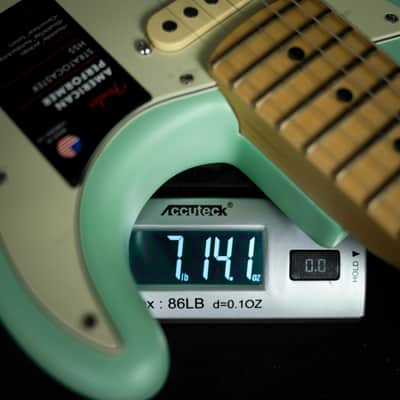 Fender American Performer Stratocaster HSS Satin Surf Green Maple Fingerboard (US22031221) image 19
