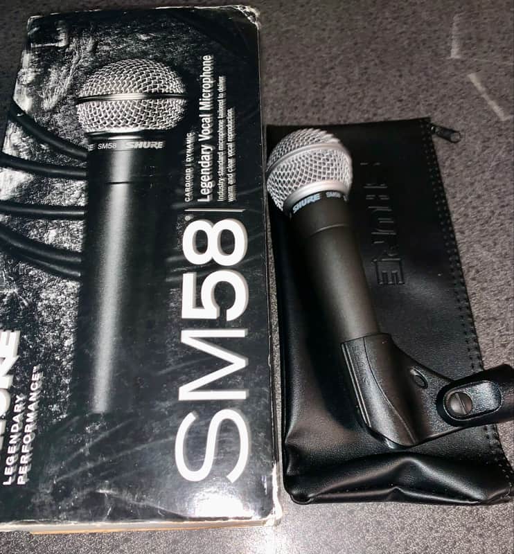 Shure SM58 Handheld Cardioid Dynamic Microphone 1984 - Present - Black image 1