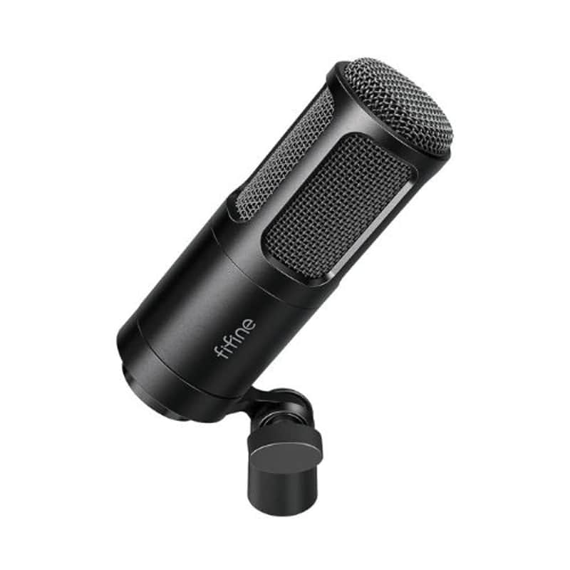XLR Dynamic Microphone, Vocal Podcast Microphone with Cardioid Pattern, Studio Metal Mic for Streaming Voice-Over Dubbing Video Recording, Black-K669D image 1
