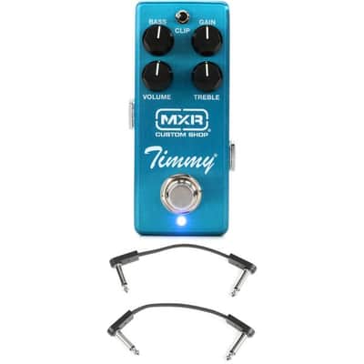 MXR Timmy Overdrive Mini Pedal with 3 Patch Cables image 2