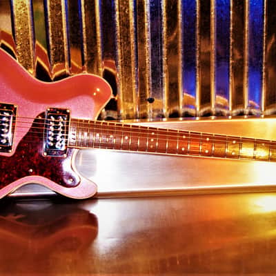 Mosrite Bluesbender 500 1972 Burgundy Mist Metallic. Rejuvenated. Rare. One of a kind. TV Jones pup image 2