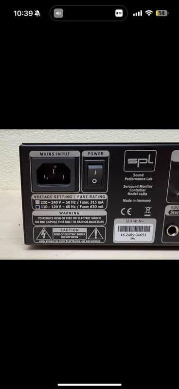 SPL 2489 SMC Surround Monitor Controller 2003 - Present - Black