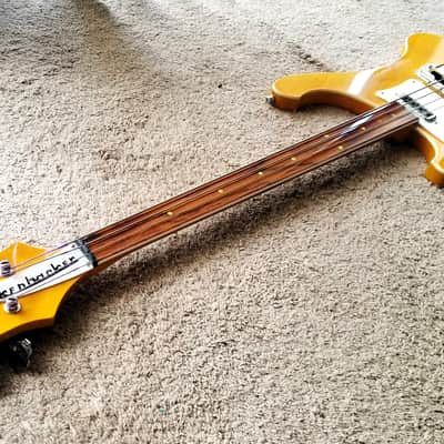 Left-Handed Paul McCartney fretless 4001 Rickenbacker Custom Build Bass image 13