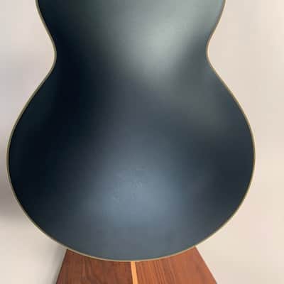 D'Angelico Deluxe 59 RARE Limited Edition #28/50 Matte Charcoal Archtop Electric Guitar - Gold Hardware, Abalone Block Inlays image 4
