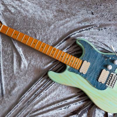 GB Liuteria Traditional Strato denim sky blue relic image 2