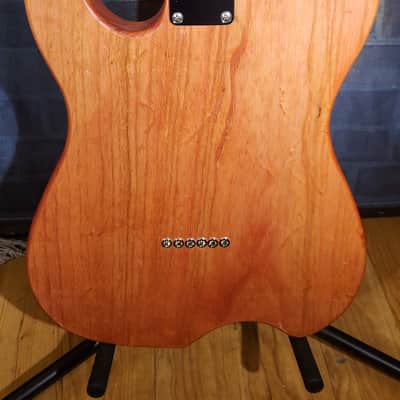 Delaney USA MADE Mike Zito Peace-Hand Signed-Trans Corvette Red Stain-Lollar Pick UPS-Swamp Ash-V Neck-w/ HSC image 17