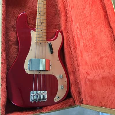 Fender Precision Duck Dunn Signature Bass 1998 Candy Apple Red image 11