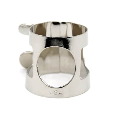 Nickel Plated Ligature for Standard Bb Clarinet (Soprano) Mouthpiece image 1