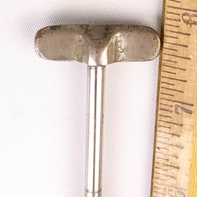 Early American 10-24tpi Nickel 7 3/8" Single-Tension Thumb Rod Snare/Tom Drum US image 2