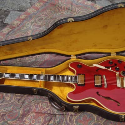Gibson ES-355TD 1967 - Cherry Red Stereo Varitone Long Lira Vibrola Original Master Volume image 12