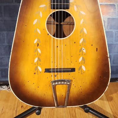 Harmony OR Kay? Vintage 1960s Pineapple Shaped Guitar Just Restored image 5