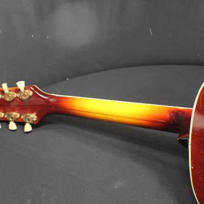 A Vintage 1939 Beautiful Gretsch Syndromic Cat Eye Holes Archtop Guitar in it's Original Case   # 3 G image 6