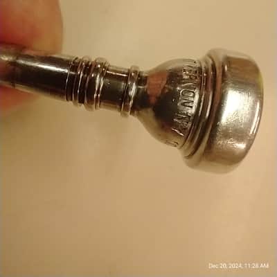 BACH MOUNT VERNON 10 1/2 C CORNET MOUTHPIECE 1950S - SILVERPLATE image 3