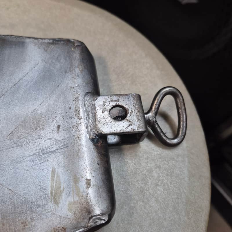 J.C.R. Half Moon Cowbell with mount 1990s Bronx- Raw Finish | Reverb