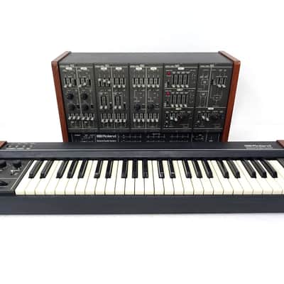 Roland SYSTEM-100M D Set  Vintage Analog Modular Synthesizer w/ 181 CV Keyboard & DIN Connectors image 1