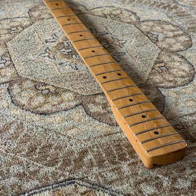 Fender Roasted Maple Precision Bass® Neck, 20 Medium Jumbo Frets, 9.5", Maple, C Shape image 4