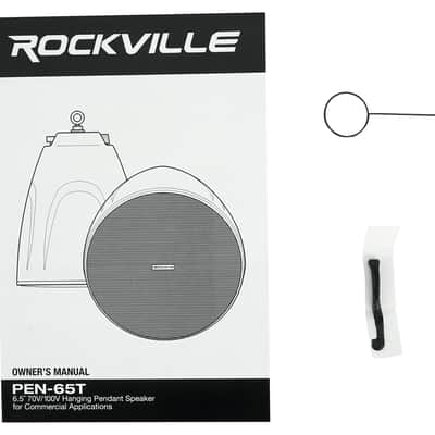 Rockville 6-Zone Amp Receiver+10) Black Pendant Speakers For Restaurant/Bar/Cafe image 18