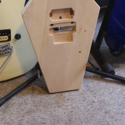 Coffin Shaped Electric Guitar For Project, Graveyard D Style, make it your own!! image 2