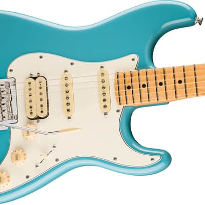 Fender Player II Stratocaster Electric Guitar HSS, Maple Fingerboard, Aquatone Blue image 6