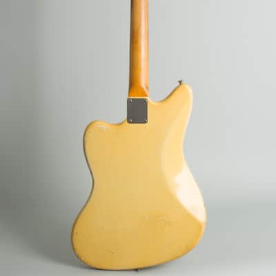 Fender Jazzmaster Solid Body Electric Guitar (1960), ser. #58205, original white Tolex hard shell case. image 2