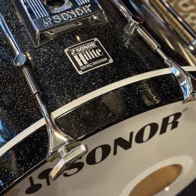 VINTAGE 1980's Sonor 16x20 Hilite Bass Drum in Black Diamond image 6