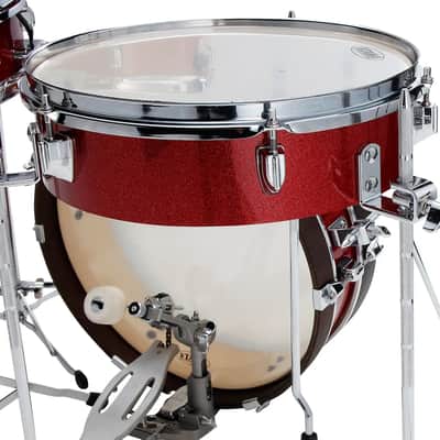 Tama Club-JAM Pancake 4-Piece Drum Shell Pack with 18" Bass Drum, Burnt Red Mist image 5