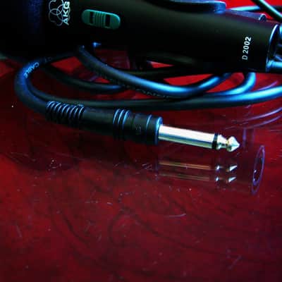 Vintage 1990's AKG D2002 dynamic hyper cardioid microphone Low Z w accessories image 14