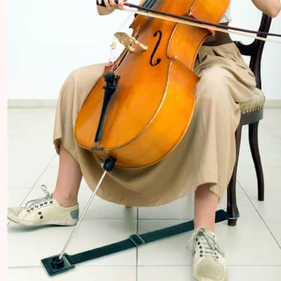 Cello Endpin Anchor / anti-skid attachment device for solo & orchestral use - crucial accessory for cellist's steady & comfortable playing image 2