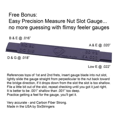 Fret Measure Adapter for Calipers + Nut Slot Gauge image 3