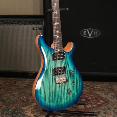 PRS Limited Edition SE Exotic Custom 24 Electric Guitar - Lake Blue with Gig Bag image 12